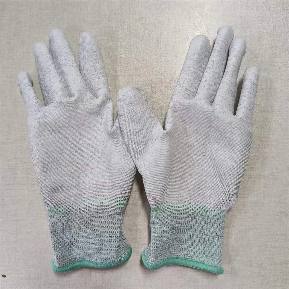 Anti Static Pu Fingertip Coated Gloves