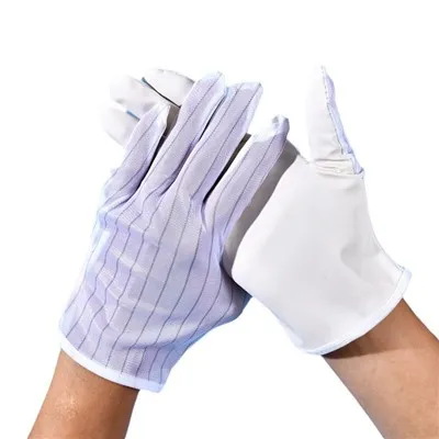 Guantes ESD con rayas de carbono