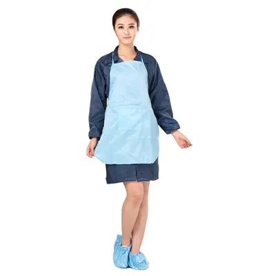 Delantales para salas blancas con disipación de estática